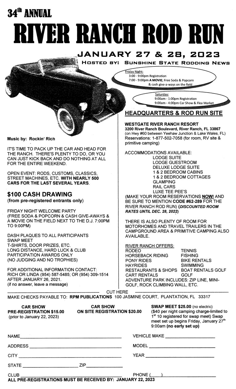 River Ranch Rod Run 2023
